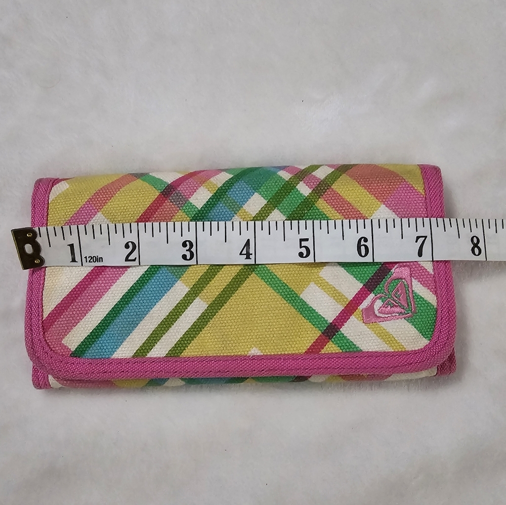 Roxy Y2K Style Bright Color Bold Pattern Long Wallet Like New - Picture 2 of 10